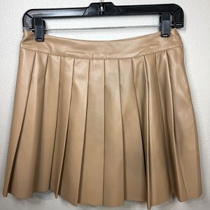 New no tags Faux Leather Skirt